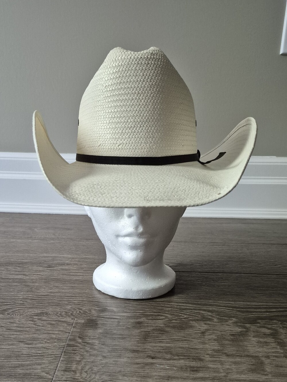 Ranch King Western Cowboy Hat with Black Band - Cream